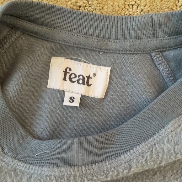 FEAT blanket blend denim colored crewneck - Picture 7 of 7
